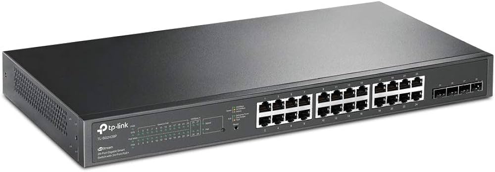 SWITCH TP-LINK TL-SG2428P(T1600G-28PS) 24P LAN GIGABIT PoE+SMART CON 4 COMBO SFP