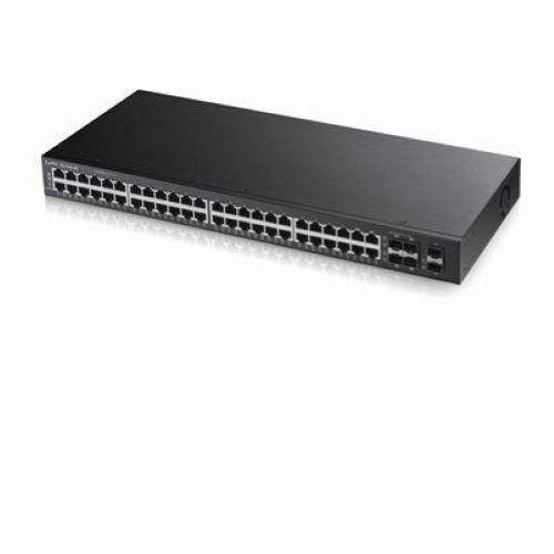 SWITCH ZYXEL GS1900-48-EU0101F/GS1900-48-EU0102F 48P Giga + 2P SFP Gigabit IPv6 VLAN Rack 19" Gar. a vita