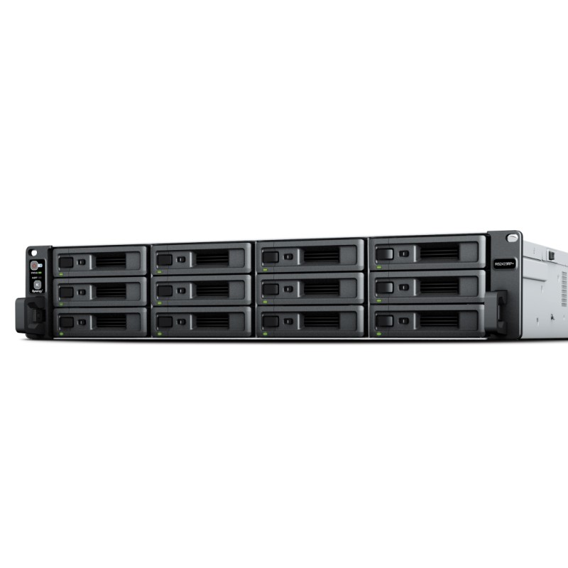 Synology RackStation RS2423RP+ server NAS e di archiviazione Armadio (2U) Collegamento ethernet LAN Nero Grigio V1780B