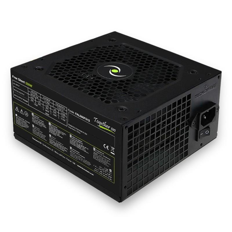 Tecnoware FAL550FS12 alimentatore per computer 550 W 20+4 pin ATX Nero