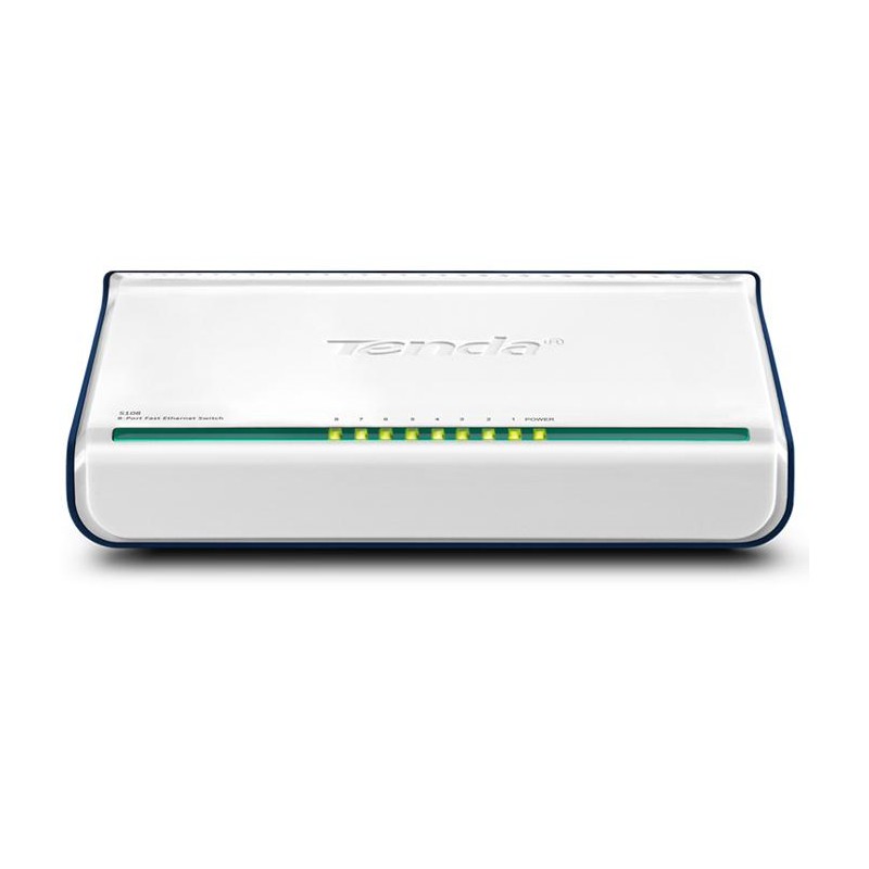Tenda 8-Port Fast Ethernet Switch Non gestito Bianco