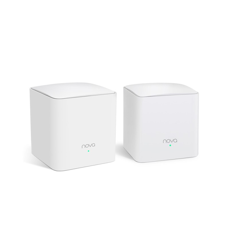 Tenda NOVA MW5G(2-PACK) sistema Wi-Fi Mesh Dual-band (2.4 GHz/5 GHz) 5 (802.11ac) Bianco Interno
