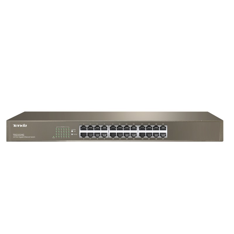 Tenda TEG1024G switch di rete Non gestito Blu