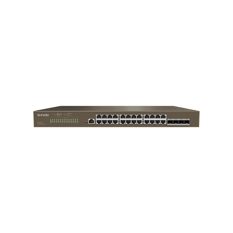 Tenda TEG5328F switch di rete Gestito L3 Gigabit Ethernet (10/100/1000) 1U Nero