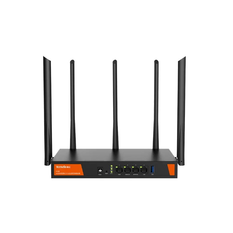 Tenda W30E AX3000 router wireless Gigabit Ethernet Dual-band (2.4 GHz/5 GHz) Nero