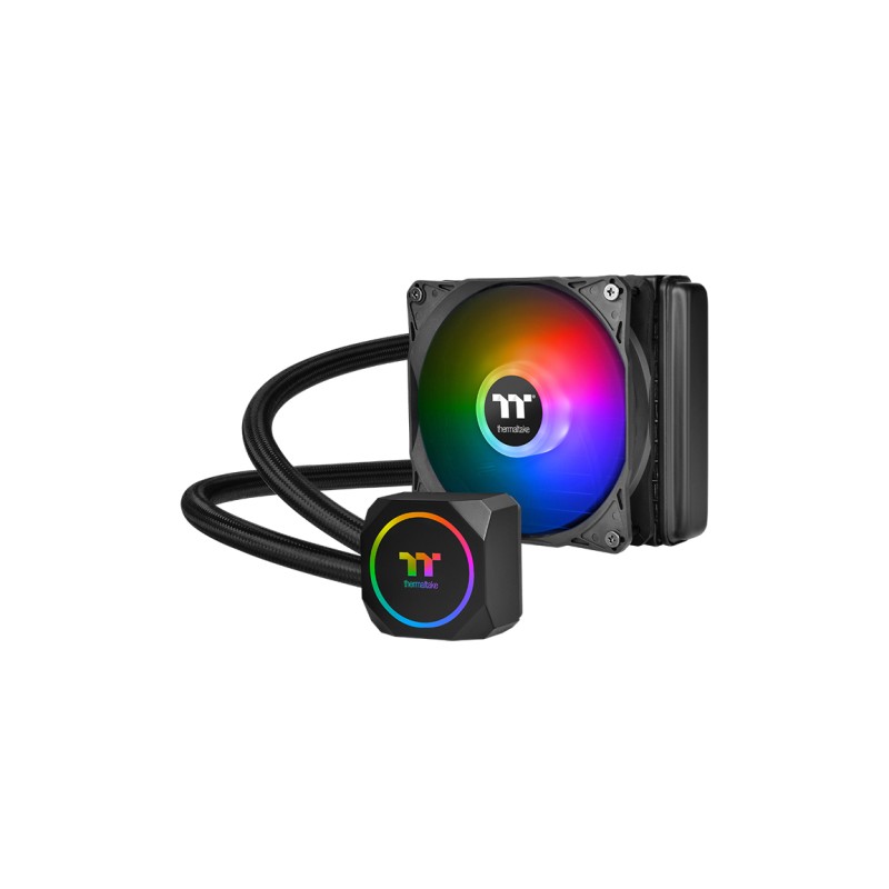 Thermaltake CL-W285-PL12SW-A sistema di raffreddamento per computer Processore Raffreddatore liquidi tutto in uno Nero 1 pz
