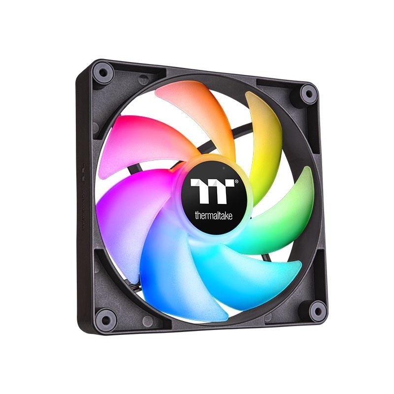 Thermaltake CT120 ARGB Sync PC Case Per Computer Ventilatore Nero Bianco 2 Pz