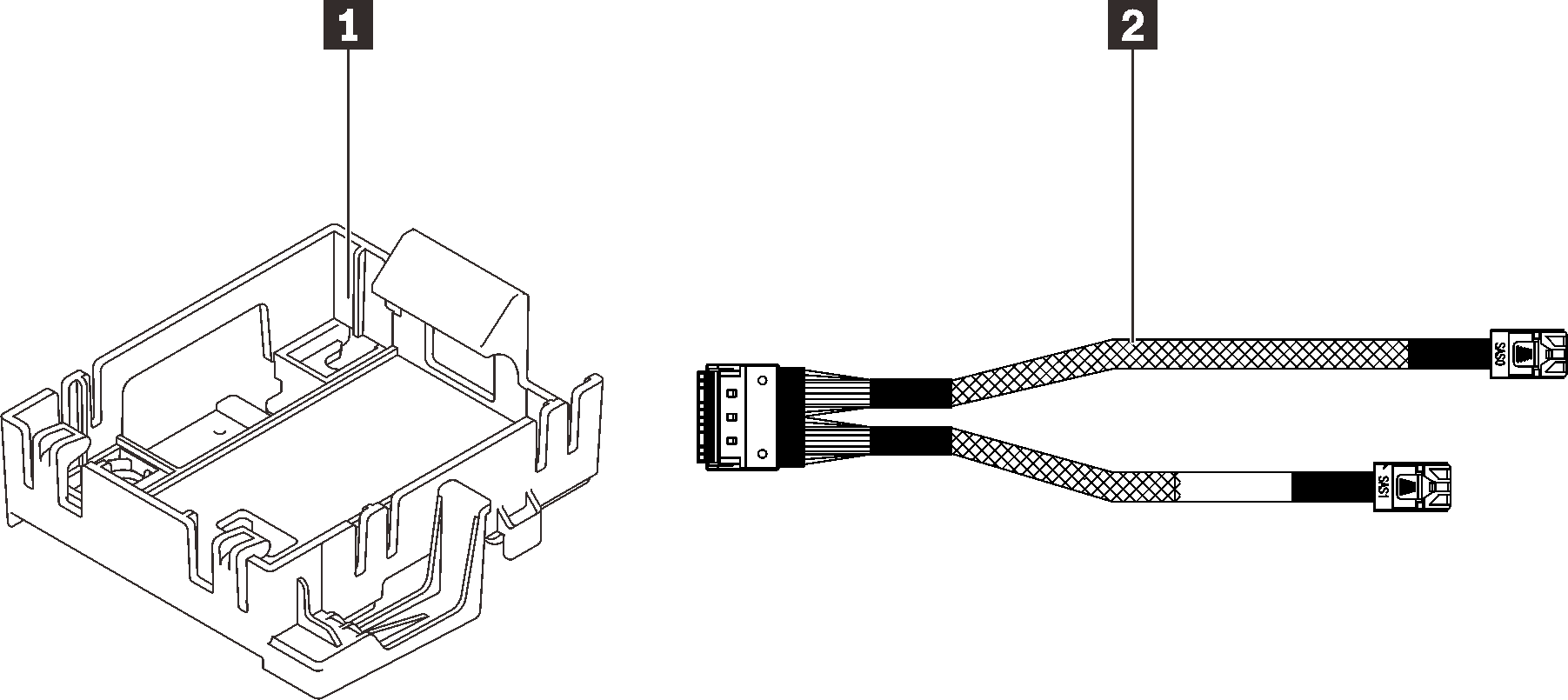 THINKSYSTEM ST250 V2KIT X350/X40 RAID CABLE KIT