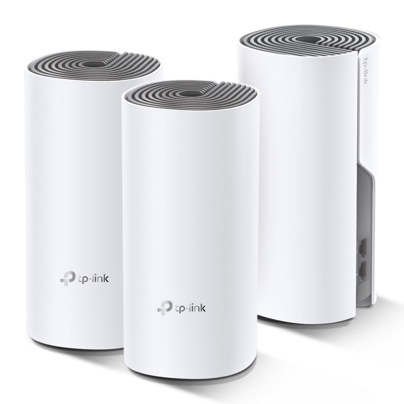 TP-Link Deco E4 (3-pack) Dual-band (2.4 GHz/5 GHz) Wi-Fi 5 (802.11ac) Bianco Grigio 2 Interno