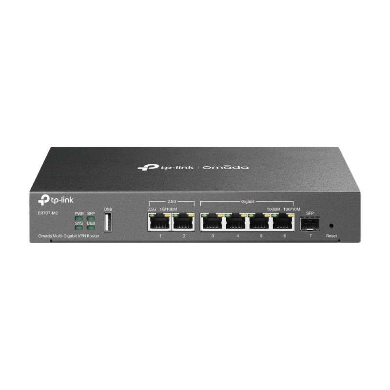 TP-Link ER707-M2 router cablato 2.5 Gigabit Ethernet Fast Ethernet Nero