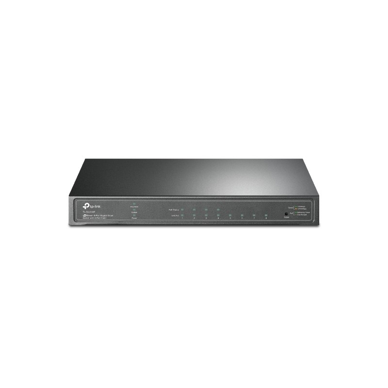 TP-Link JetStream TL-SG2008P switch di rete Gestito L2/L2+ Gigabit Ethernet (10/100/1000) Supporto Power over (PoE) Nero