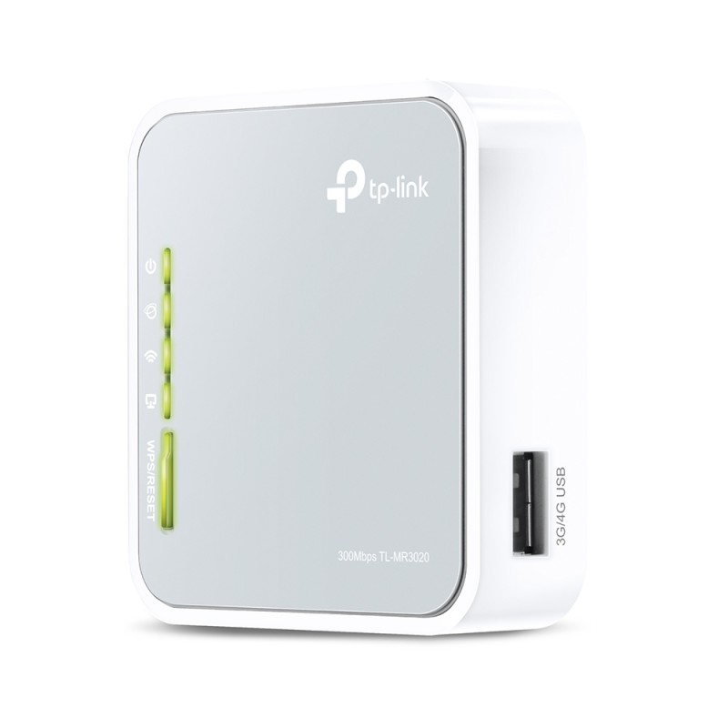 TP-Link TL-MR3020 router wireless Fast Ethernet Banda singola (2.4 GHz) 4G Argento Bianco