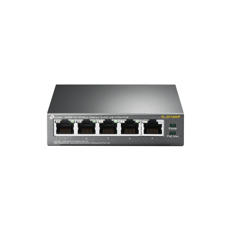 TP-Link TL-SF1005P Switch Di Rete Non Gestito Fast Ethernet (10/100) Supporto Power Over (PoE) Nero