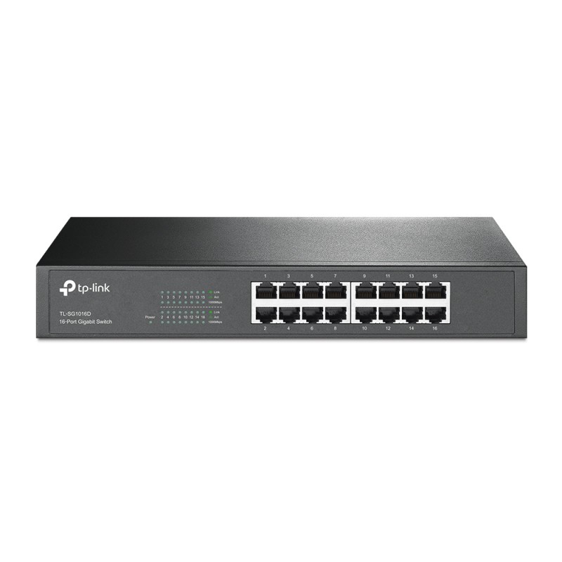 TP-Link TL-SG1016D switch di rete Non gestito L2 Gigabit Ethernet (10/100/1000) Nero