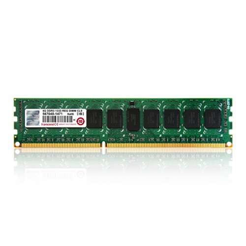 Transcend 4GB DDR3 1600 PC3-12800 240-pin DIMM ECC Registered CL11 memoria 2 x 8 GB MHz Data Integrity Check (verifica
