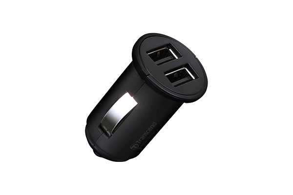 Transcend Dual USB Car Lighter Adapter Adattatore CC