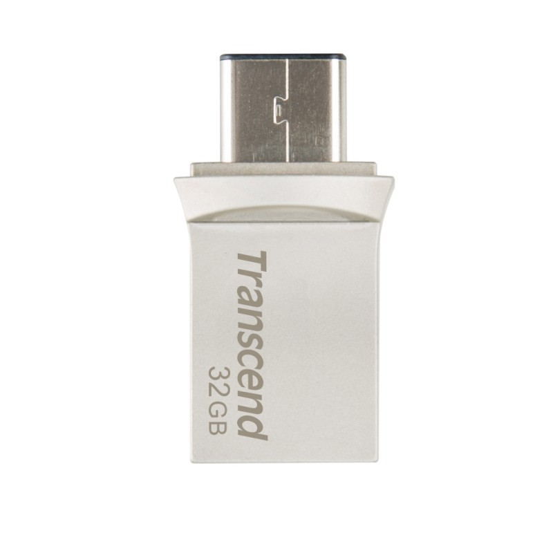 Transcend JetFlash 890 32GB unità flash USB Type-A / Type-C 3.2 Gen 1 (3.1 1) Nero Argento