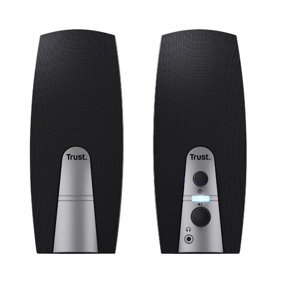 Trust 24660 set di altoparlanti 5 W PC/PC portatile Nero Metallico 2.0 canali