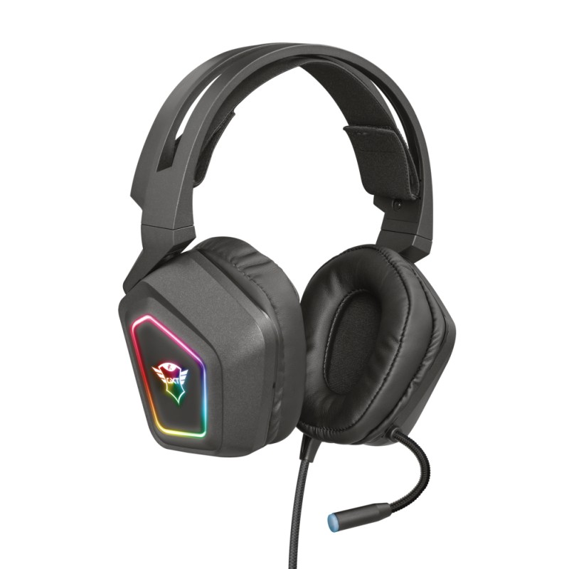 Trust GXT 450 Blizz RGB 7.1 Surround Auricolare Cablato A Padiglione Giocare USB tipo Nero