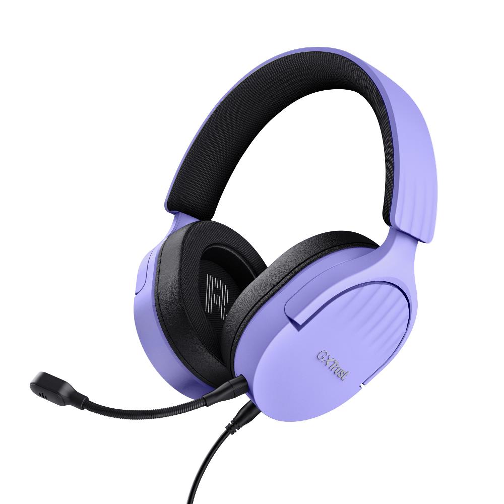 Trust GXT 489P FAYZO Auricolare Cablato A Padiglione Giocare Nero Viola