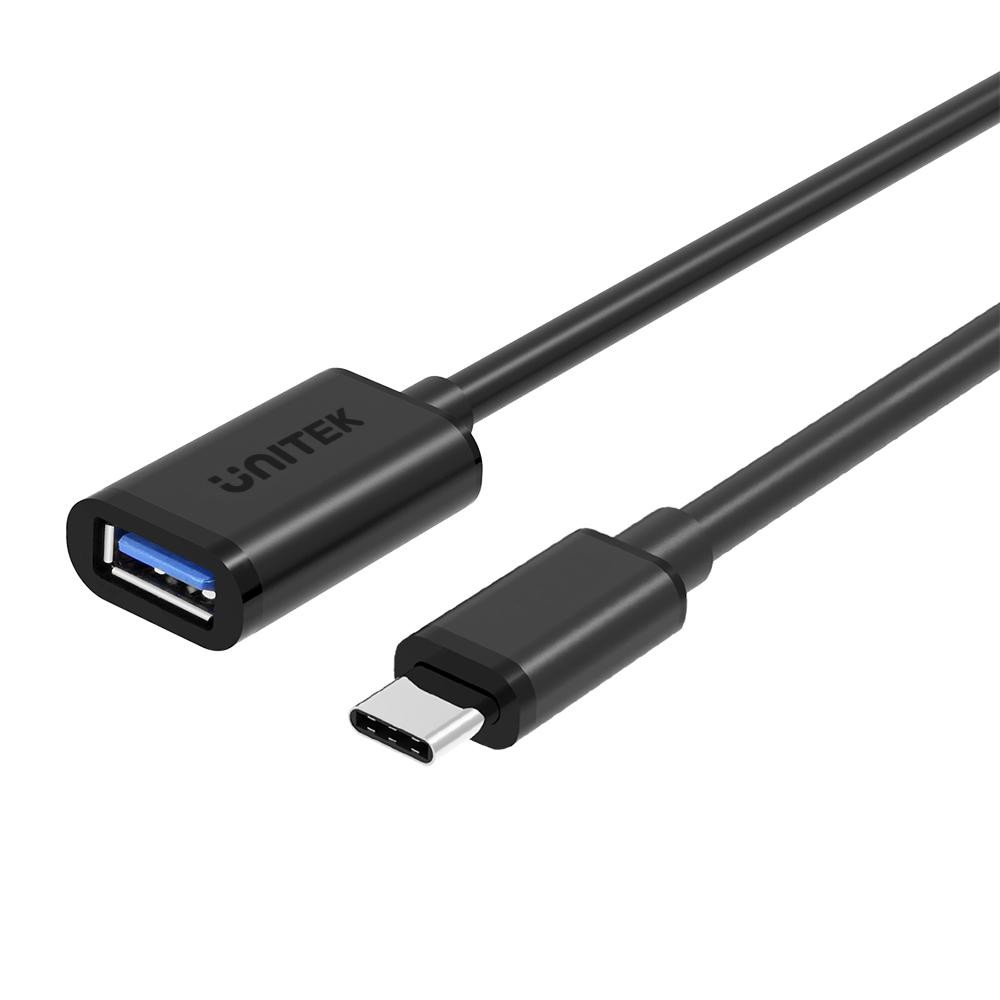 UNITEK Y-C476BK cavo USB 0.2 m 3.2 Gen 1 (3.1 1) C A Nero