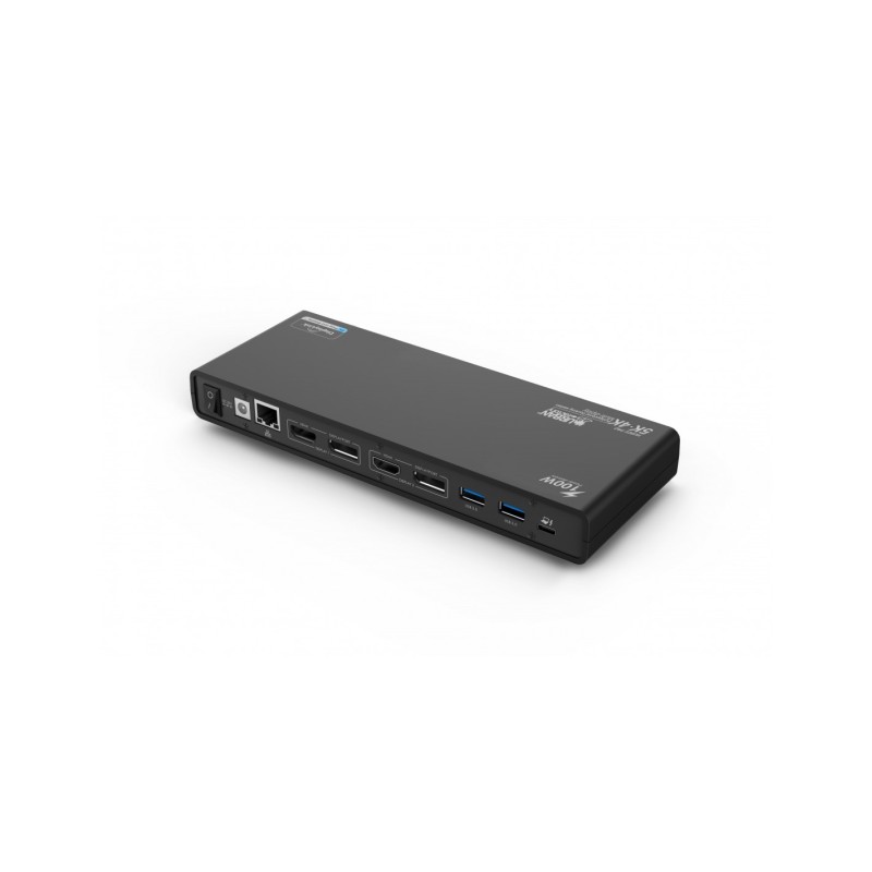Urban Factory TCD50UF replicatore di porte e docking station per laptop Cablato USB 3.2 Gen 1 (3.1 1) Type-A + Type-C Nero