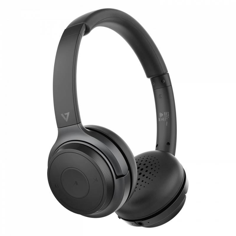 V7 HB600S cuffia e auricolare Wireless A Padiglione Musica Chiamate USB tipo-C Bluetooth Nero