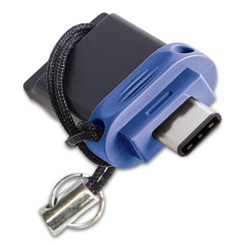 Verbatim Dual - Memoria USB 3.0 da 32 GB USB-C / USB-A Blu