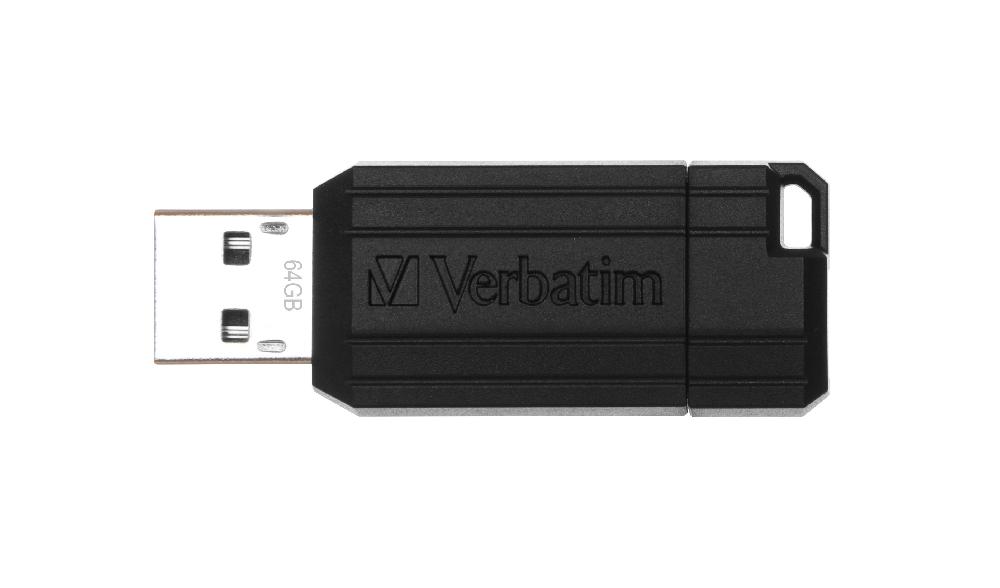 Verbatim PinStripe - Memoria USB da 64 GB - Nero
