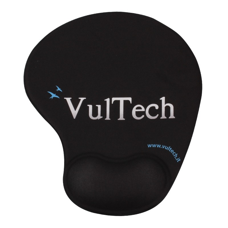 Vultech MP-02N tappetino per mouse Nero