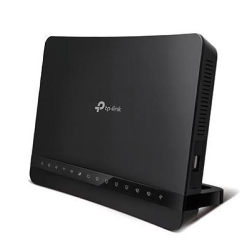 Wireless ROUTER AC1200 + Voip TP-LINK Archer VR1200V DualBand 867M/5Ghz+300M/2.4Ghz 5P Giga 1P USB-comp.DSL/EWAN e Fibra