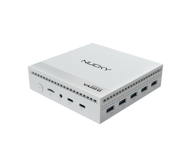YASHI NY290 PC/stazione di lavoro Intel® N N100 8 GB DDR4-SDRAM 256 GB SSD Windows 11 Pro Mini PC Bianco