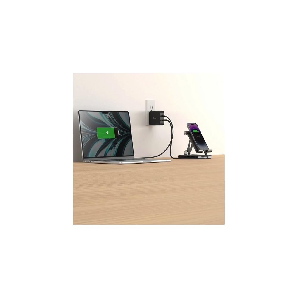 J5create 102W GaN PD USB-C 2-Port Charger With Changeable AC Plugs