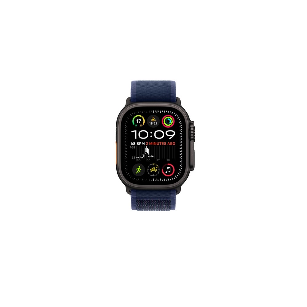 APPLE 49mm Blue Trail Loop - S/M - Black Titanium Finish
