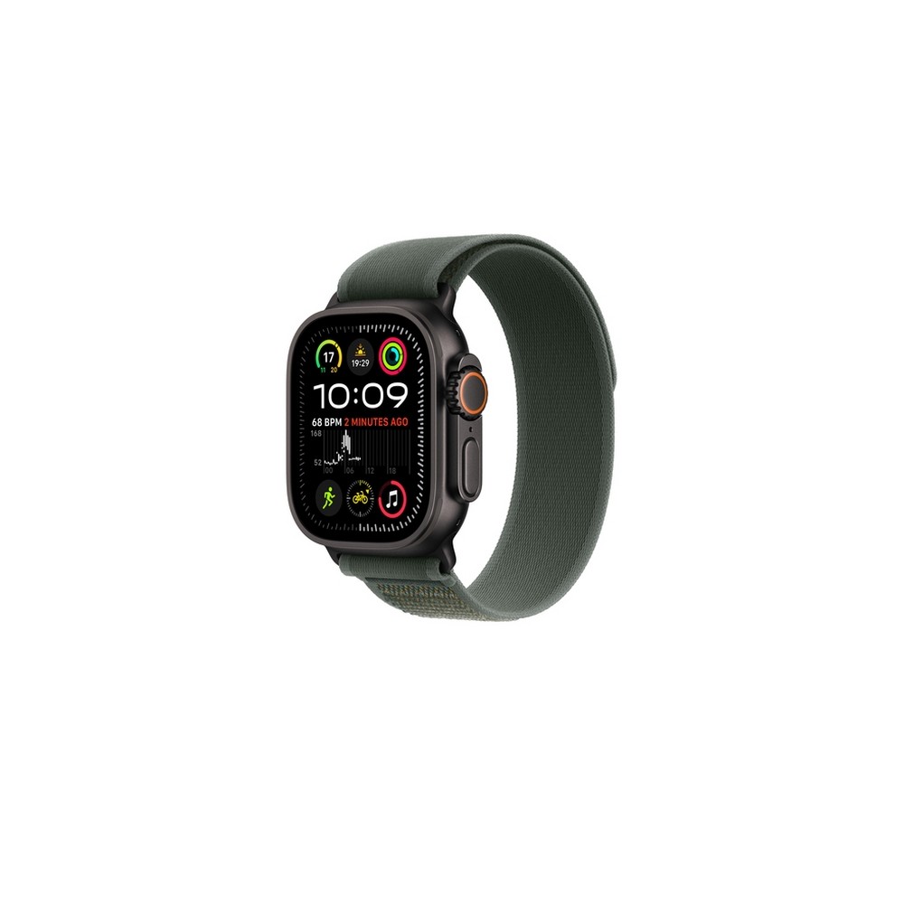APPLE 49mm Green Trail Loop - M/L - Black Titanium Finish
