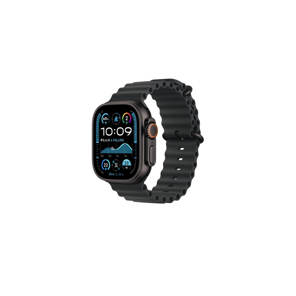 APPLE 49mm Black Ocean Band - Black Titanium Finish