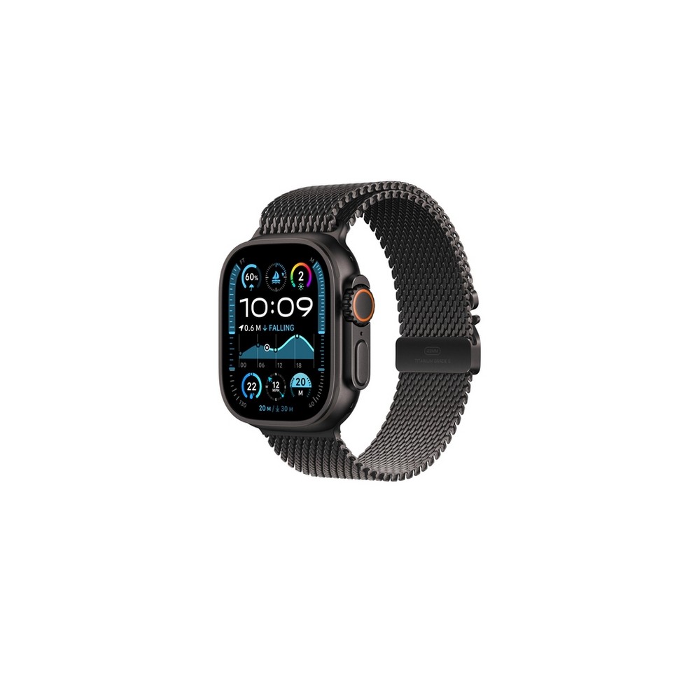 APPLE 49mm Black Titanium Milanese Loop - Medium