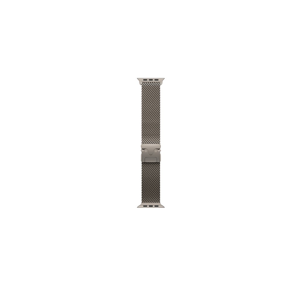 APPLE 49mm Natural Titanium Milanese Loop - Small