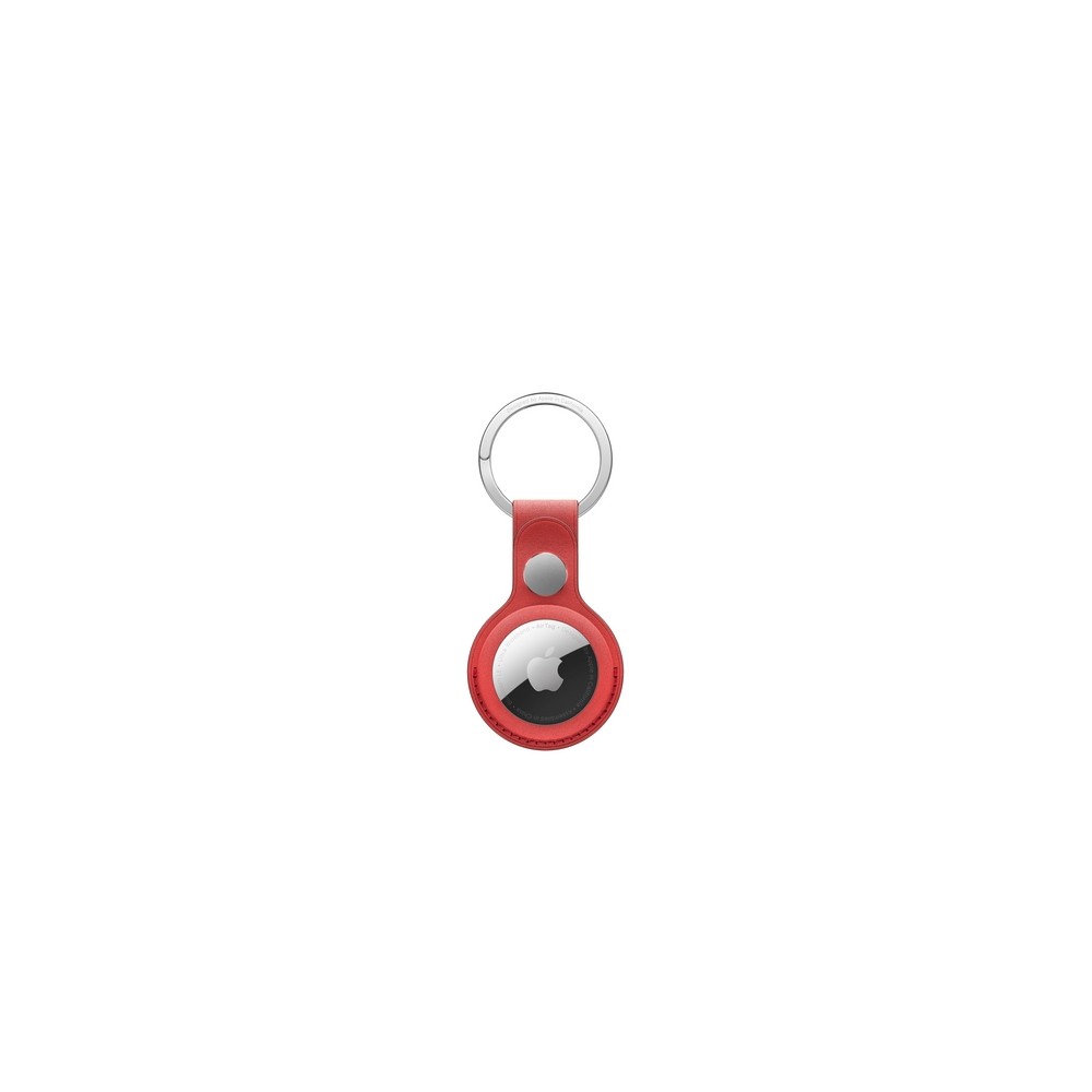 APPLE AIRTAG FINEWOVEN KEY RING - CORAL