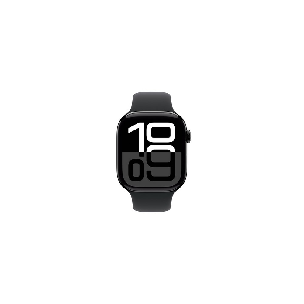 APPLE Apple Watch Series 10 GPS 46mm Jet Black Aluminium Case With Black Sport Band - M/L
