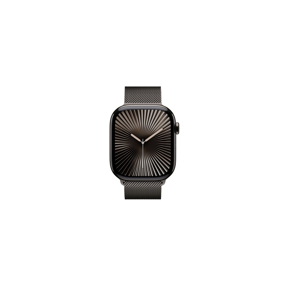 APPLE Apple Watch Series 10 GPS + Cellular 46mm Slate Titanium Case With Slate Milanese Loop - M/L