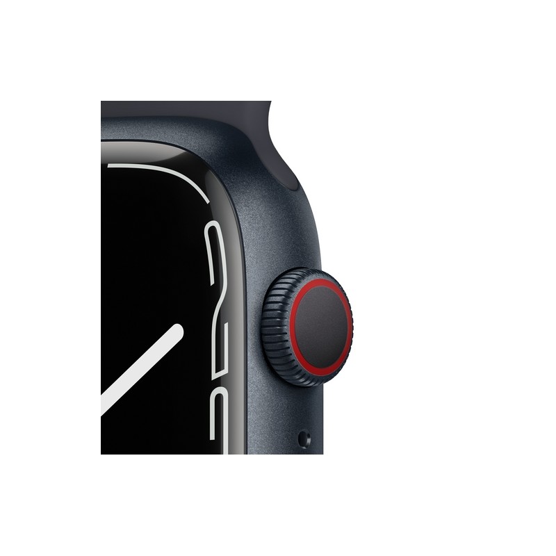 APPLE USATO PREMIUM Apple Watch Series 7 GPS+Cellular 45mm Cassa Allu. Mezzanotte Con Cinturino Sport Mezzanotte - Usato GRADO B