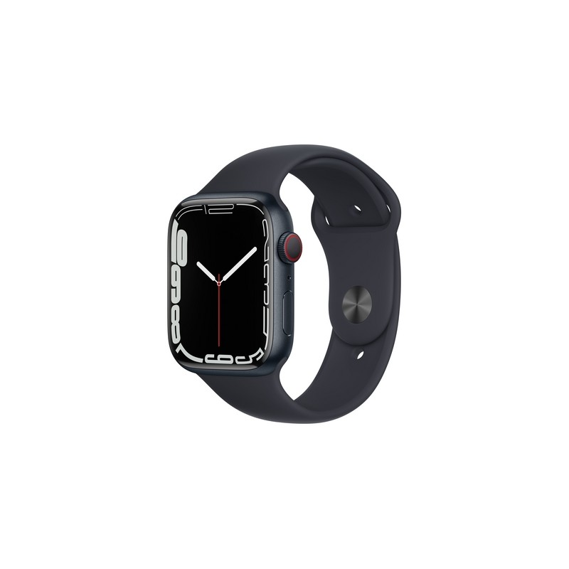 APPLE USATO PREMIUM Apple Watch Series 7 GPS+Cellular 45mm Cassa allu. mezzanotte con cinturino Sport mezzanotte - Usato GRADO B