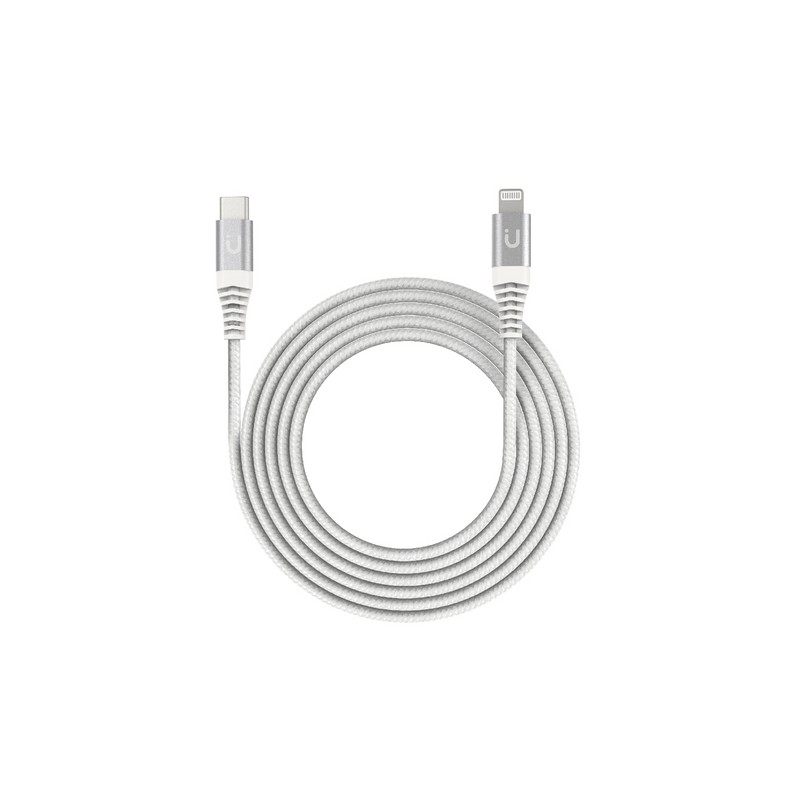 TUNIT Cavo Di Ricarica Nylon Intrecciato USB-C / Lightning - 2mt