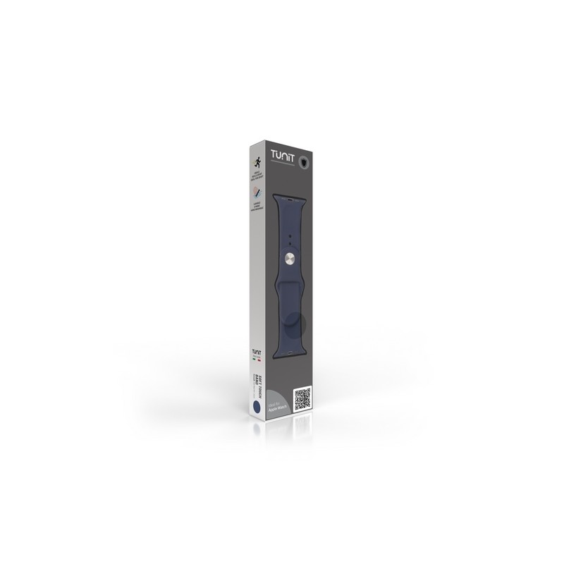 TUNIT Cinturino Apple Watch Silicone - 38/40/41 & Serie 10 42mm - Blue Navy