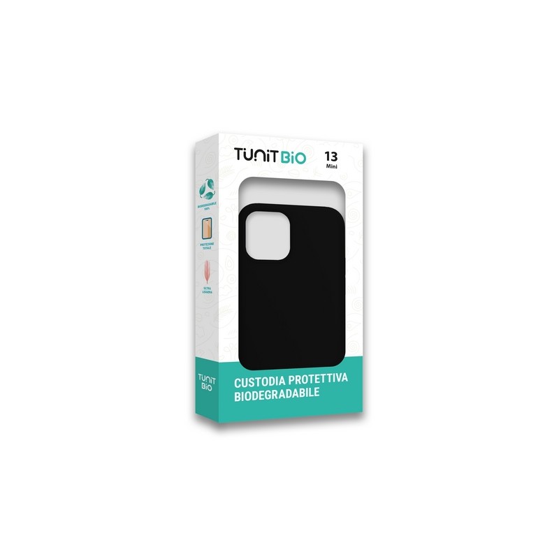 TUNIT BIO Cover Biodegradabile per iPhone 13 Mini - Black