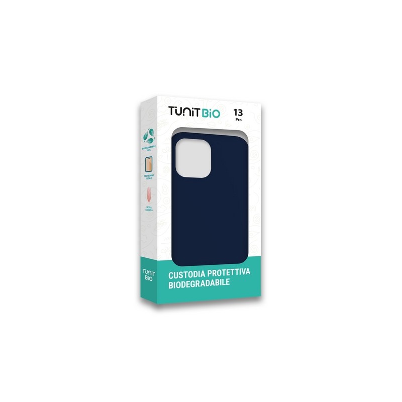 TUNIT BIO Cover Biodegradabile per iPhone 13 Pro - Blue Navy