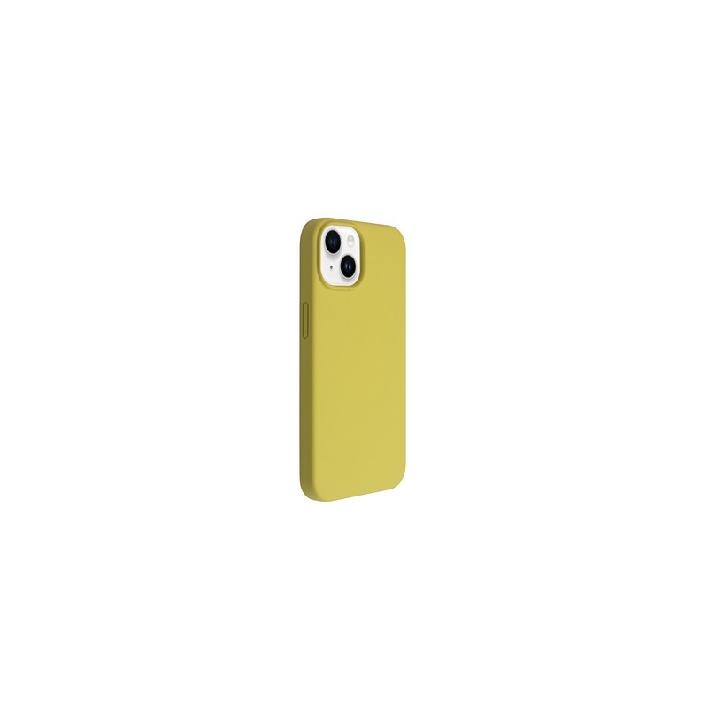 TUNIT Cover per iPhone 14 Plus in silicone MagSafe compatibile - Lemon