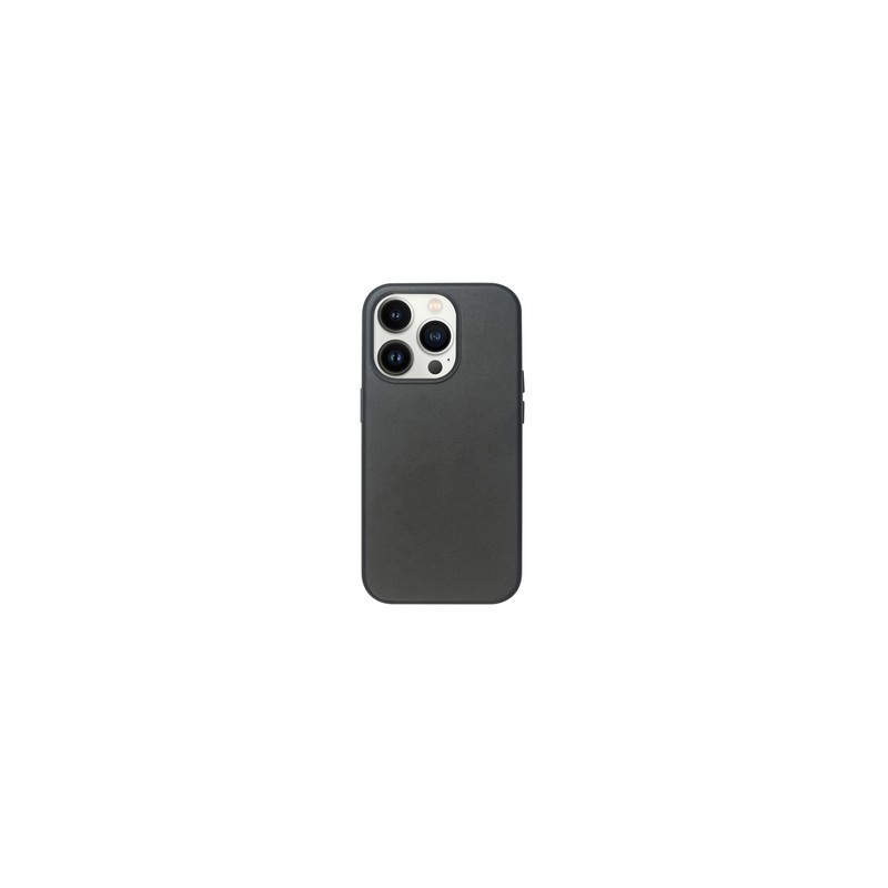 TUNIT Cover per iPhone 14 Pro in pelle sintetica MagSafe compatibile - Black