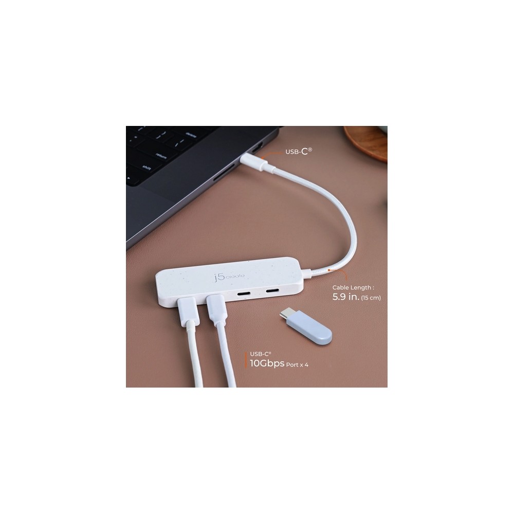 J5create Eco-Friendly USB-C To 4-Port Type-C Gen 2 Hub